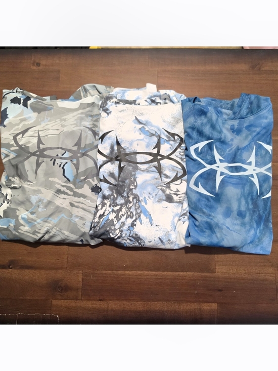 Under Armour Other - Under Armour Mens Iso Chill Shorebreak Camo Hoodie Lot Small 3 Shirts Multicolor